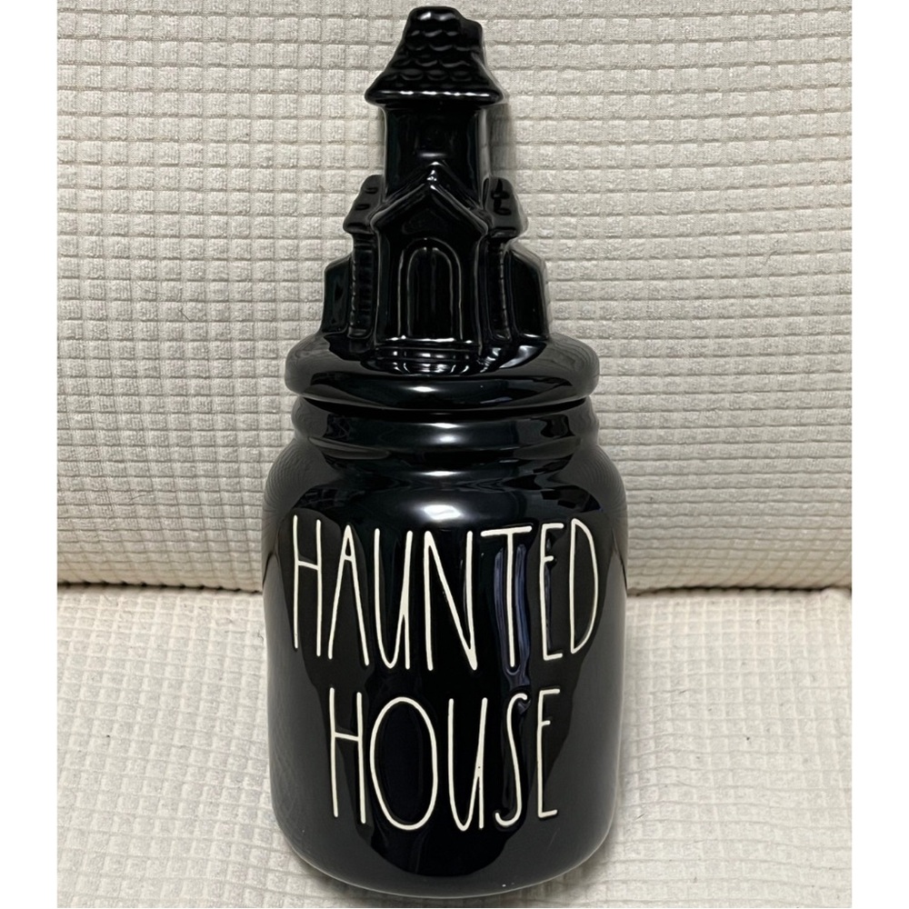 2022 Rae Dunn Halloween “HAUNTED HOUSE” Ceramic Jar/Canister